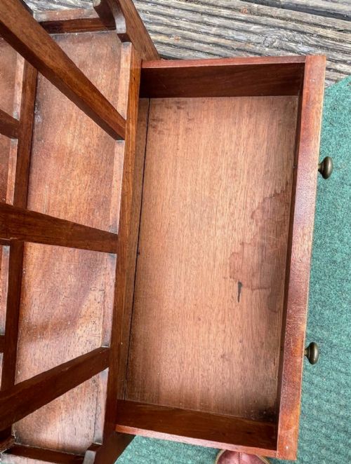 ANTIQUE REGENCY MAHOGANY CANTERBURY - ADDITIONAL PHOTO 3