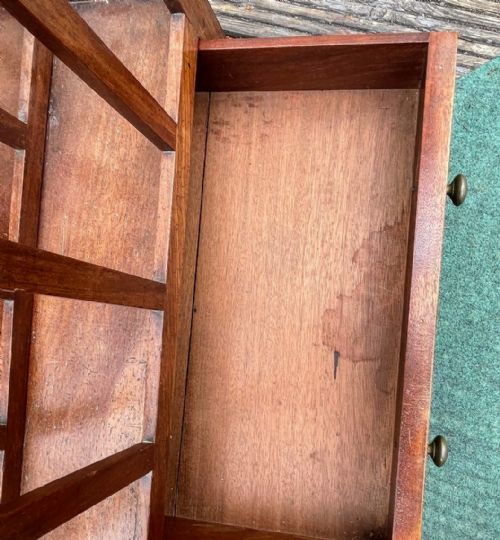 ANTIQUE REGENCY MAHOGANY CANTERBURY - ADDITIONAL PHOTO 4