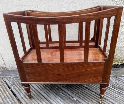 ANTIQUE REGENCY MAHOGANY CANTERBURY - ADDITIONAL PHOTO 5