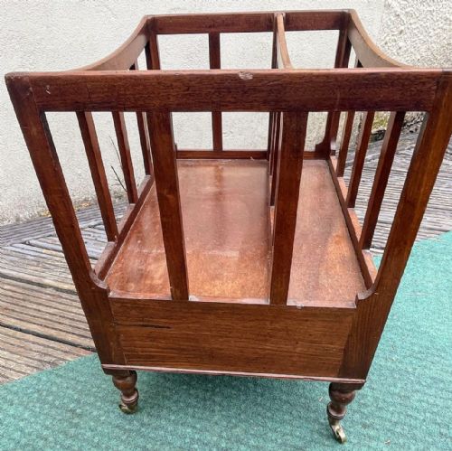 ANTIQUE REGENCY MAHOGANY CANTERBURY - ADDITIONAL PHOTO 6