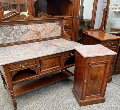 VICTORIAN WALNUT 4 PIECE BEDROOM SUITE - ADDITIONAL PHOTO 12