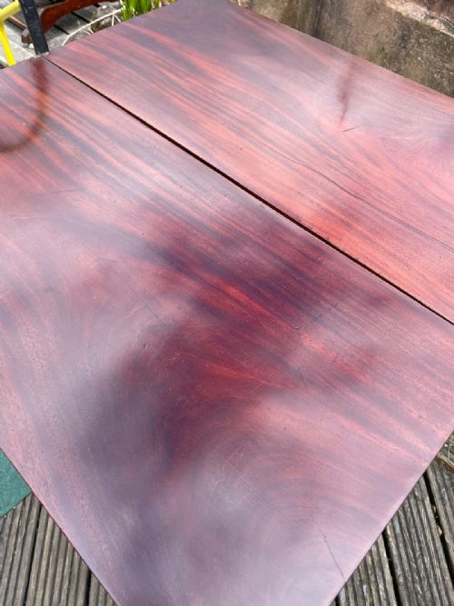 GEORGIAN MAHOGANY TEA AND SIDE TABLE - ADDITIONAL PHOTO 7