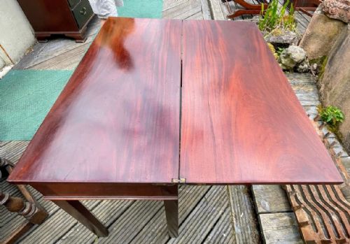 GEORGIAN MAHOGANY TEA AND SIDE TABLE - ADDITIONAL PHOTO 10