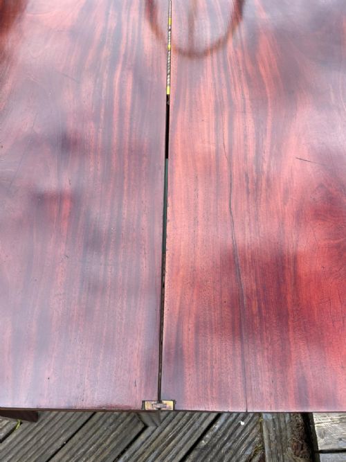 GEORGIAN MAHOGANY TEA AND SIDE TABLE - ADDITIONAL PHOTO 11