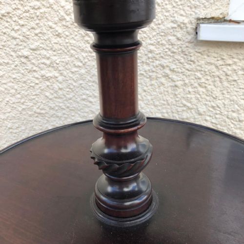 GEORGIAN MAHOGANY 3 TIER DUMB WAITER - ADDITIONAL PHOTO 2