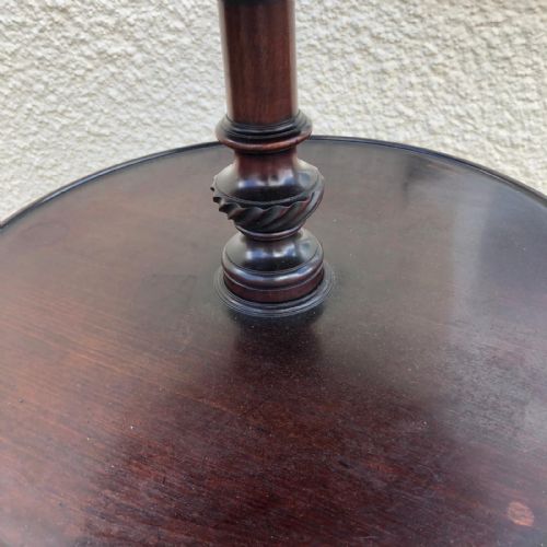 GEORGIAN MAHOGANY 3 TIER DUMB WAITER - ADDITIONAL PHOTO 11