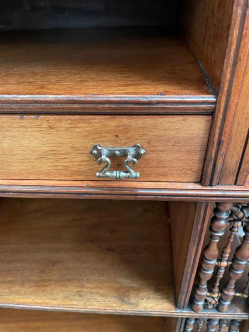 A FINE ARTS AND CRAFTS LIBERTY OF LONDON MOORISH OPEN BOOKCASE - ADDITIONAL PHOTO 2