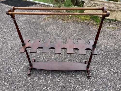 A REGENCY MAHOGANY BOOT RACK - ADDITIONAL PHOTO 4
