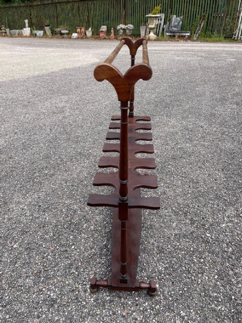 A REGENCY MAHOGANY BOOT RACK - ADDITIONAL PHOTO 6