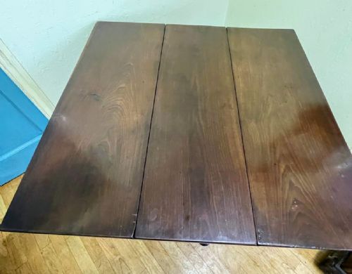 A GEORGIAN MAHOGANY TEA OR SIDE TABLE - ADDITIONAL PHOTO 3