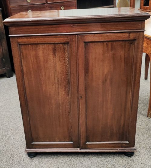 ANTIQUE MAHOGANY FILE OR CHART CABINET - ADDITIONAL PHOTO 4