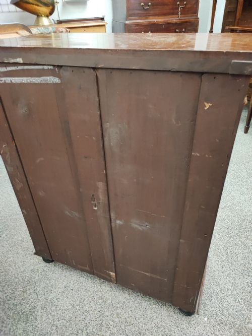 ANTIQUE MAHOGANY FILE OR CHART CABINET - ADDITIONAL PHOTO 6