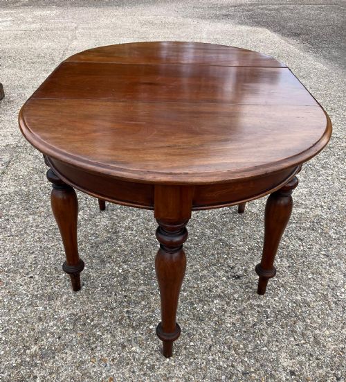 ANTIQUE PAIR OF MAHOGANY CONSOLE TABLES AND BUFFET TABLE - ADDITIONAL PHOTO 1