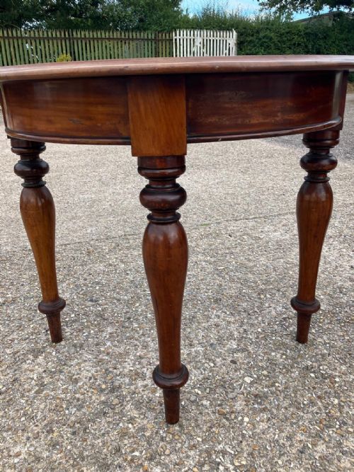 ANTIQUE PAIR OF MAHOGANY CONSOLE TABLES AND BUFFET TABLE - ADDITIONAL PHOTO 3