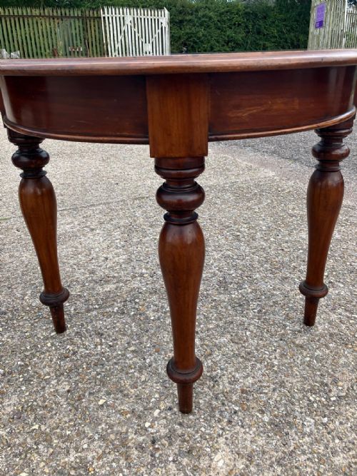ANTIQUE PAIR OF MAHOGANY CONSOLE TABLES AND BUFFET TABLE - ADDITIONAL PHOTO 4