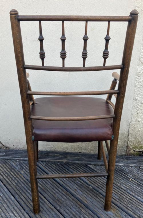 A MORRIS CO SUSSEX ARMCHAIR - ADDITIONAL PHOTO 3