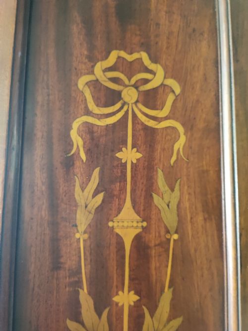 QUALITY VICTORIAN MARQUETRY INLAID HALL CABINETROBE - ADDITIONAL PHOTO 12