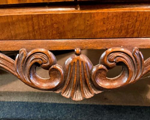 A QUALITY ANTIQUE BURR WALNUT COCKTAIL CABINET - ADDITIONAL PHOTO 13