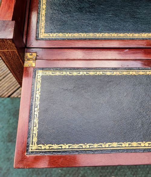 COMPACT INLAID EDWARDIAN INLAID METAMORPHIC WRITING TABLE - ADDITIONAL PHOTO 3