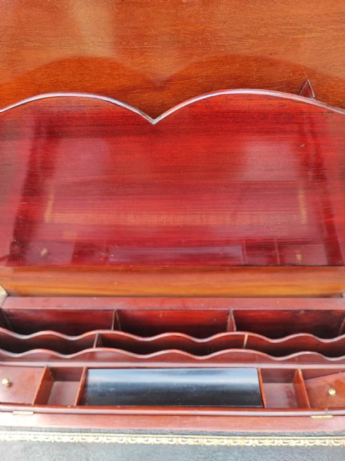 COMPACT INLAID EDWARDIAN INLAID METAMORPHIC WRITING TABLE - ADDITIONAL PHOTO 5