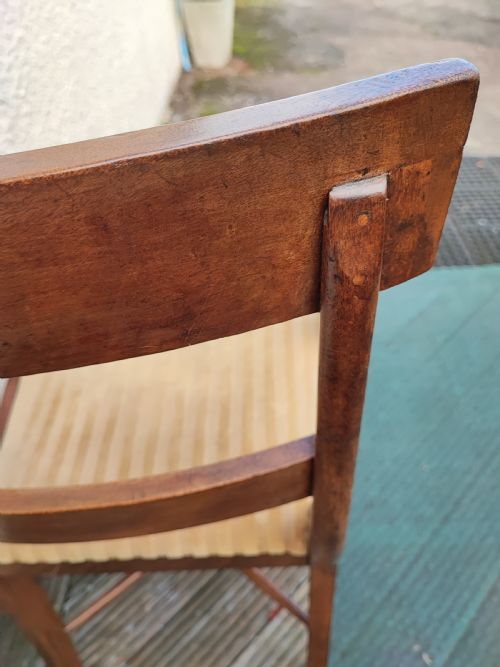 REGENCY MAHOGANY SABRE LEG DESK CHAIR - ADDITIONAL PHOTO 6