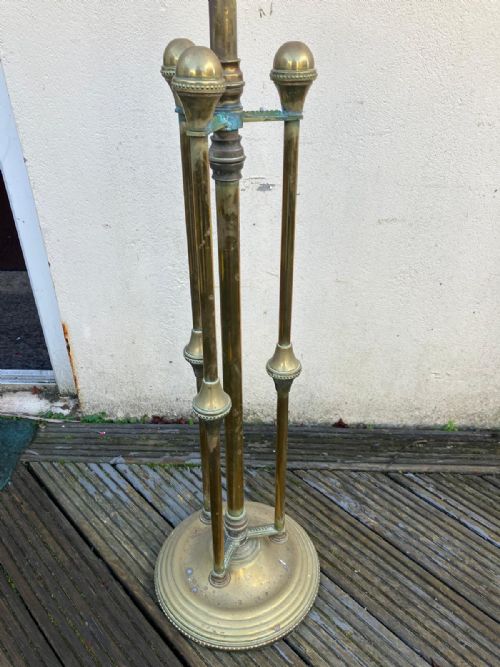 SUPERB ANTIQUE BRASS STANDARD OIL LAMP - ADDITIONAL PHOTO 2
