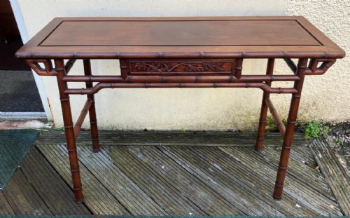 antique hardwood altar table - CATEGORY: ANTIQUE TABLES - DATED 1930