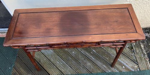 ANTIQUE HARDWOOD ALTAR TABLE - ADDITIONAL PHOTO 1