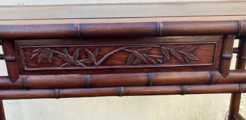 ANTIQUE HARDWOOD ALTAR TABLE - ADDITIONAL PHOTO 4