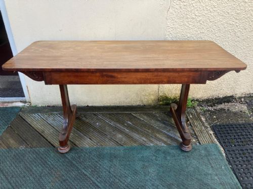 a quality regency mahogany library writing table - CATEGORY: ANTIQUE TABLES - DATED REGENCY