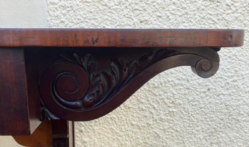 A QUALITY REGENCY MAHOGANY LIBRARY WRITING TABLE - ADDITIONAL PHOTO 1