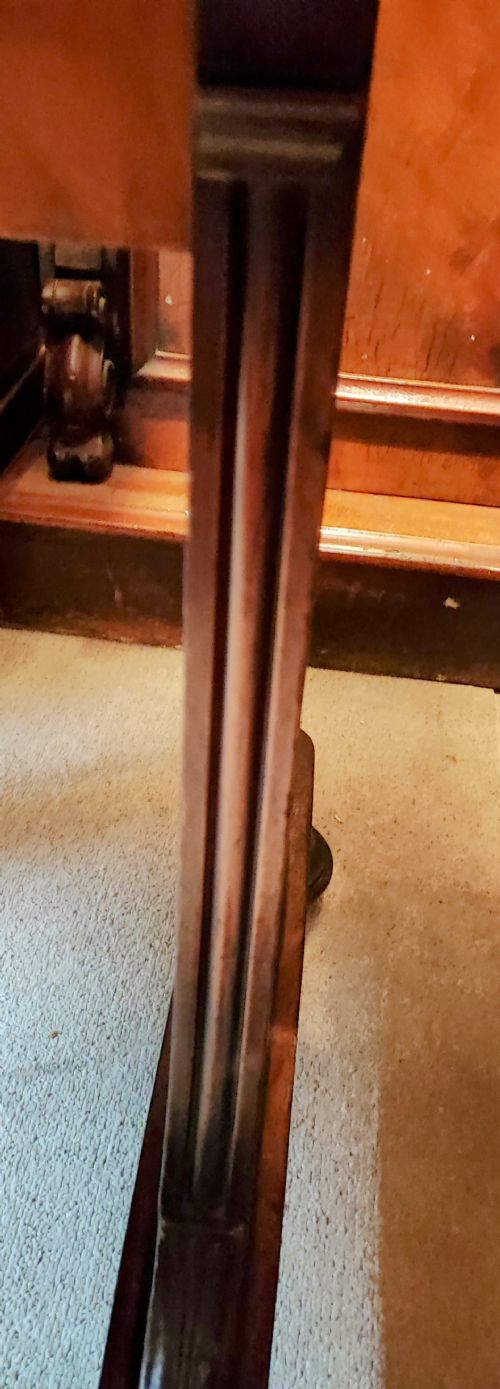 A QUALITY REGENCY MAHOGANY LIBRARY WRITING TABLE - ADDITIONAL PHOTO 4