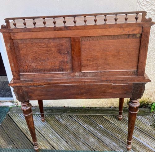 VICTORIAN CARVED OAK HALL OR SIDE CABINET - ADDITIONAL PHOTO 3