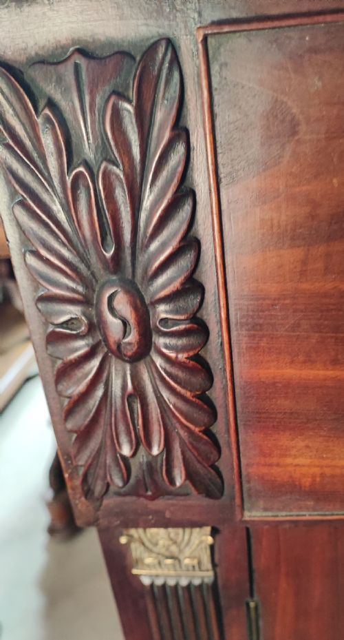 ANTIQUE MAHOGANY SECRETAIRE BOOKCASE - ADDITIONAL PHOTO 1