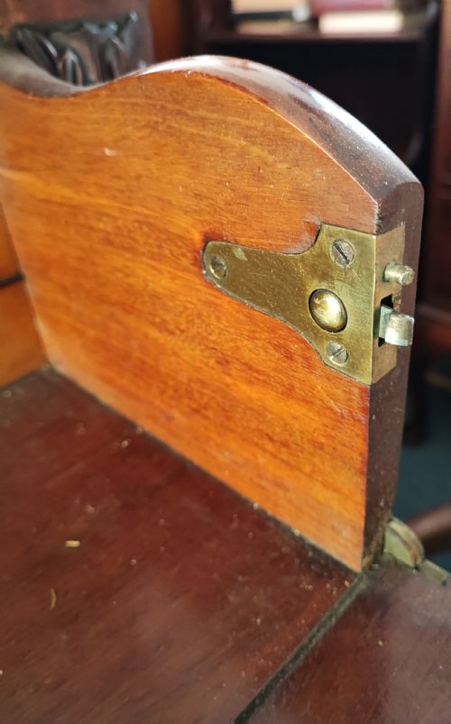 ANTIQUE MAHOGANY SECRETAIRE BOOKCASE - ADDITIONAL PHOTO 20