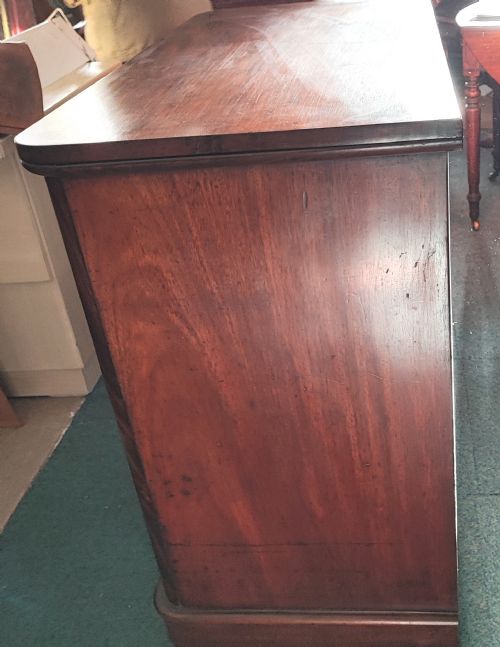 QUALITY VICTORIAN MAHOGANY CHEST OF DRAWERS - ADDITIONAL PHOTO 5