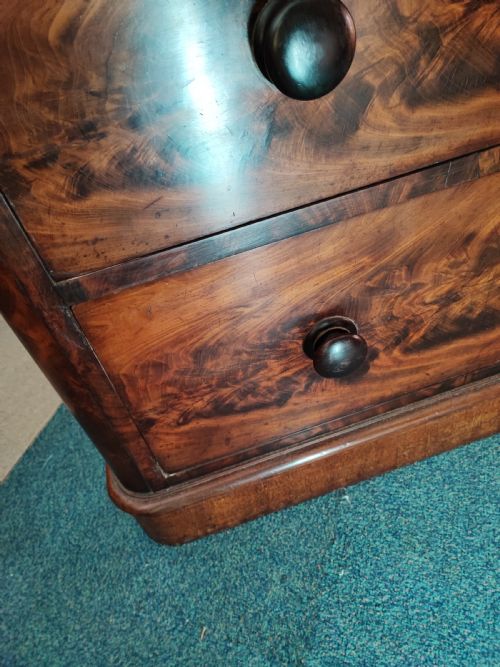QUALITY VICTORIAN MAHOGANY CHEST OF DRAWERS - ADDITIONAL PHOTO 6
