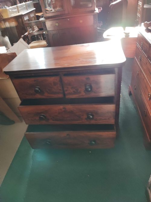 QUALITY VICTORIAN MAHOGANY CHEST OF DRAWERS - ADDITIONAL PHOTO 13
