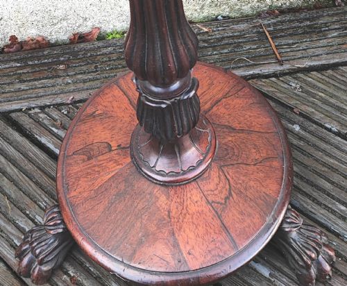 A FINE PAIR OF REGENCY ROSEWOOD POLE SCREENS - ADDITIONAL PHOTO 19