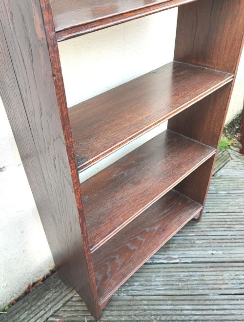 ART'S AND CRAFTS LIBERTYS OAK OPEN BOOKCASE - ADDITIONAL PHOTO 6