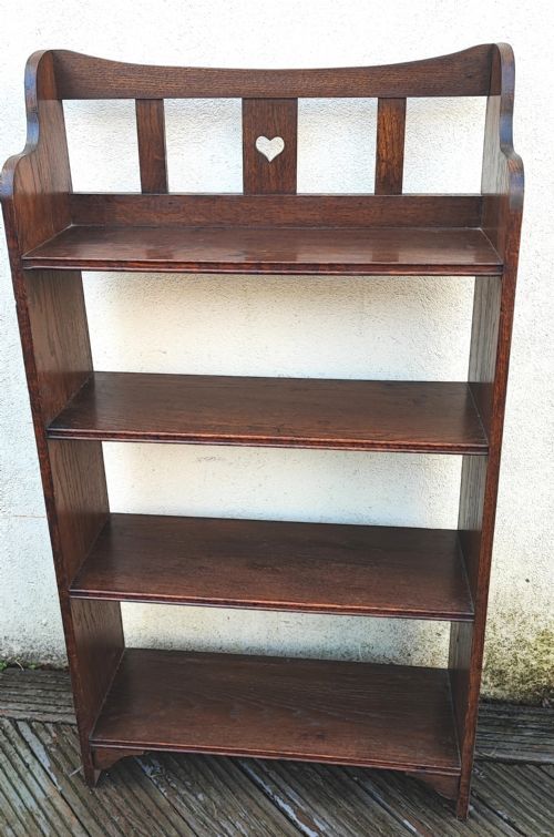 ART'S AND CRAFTS LIBERTYS OAK OPEN BOOKCASE - ADDITIONAL PHOTO 9