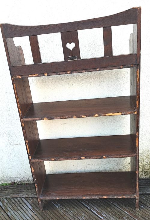 ART'S AND CRAFTS LIBERTYS OAK OPEN BOOKCASE - ADDITIONAL PHOTO 15