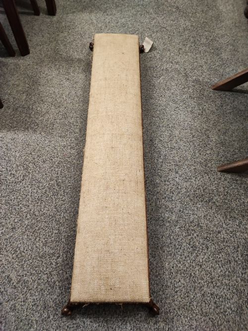 antique mahogany long hearth stool - CATEGORY: ANTIQUE STOOLS - DATED 19TH CENTURY