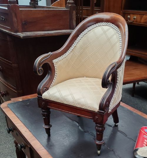 rare regency miniature bergere chair - CATEGORY: ANTIQUE CHAIRS - DATED REGENCY