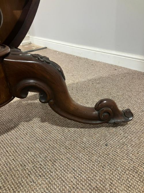 A SUPERB VICTORIAN ROSEWOOD DINING TABLE - ADDITIONAL PHOTO 2