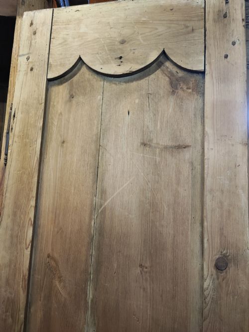 ANTIQUE FRENCH PINE MARRIAGE ARMOIRE - ADDITIONAL PHOTO 4