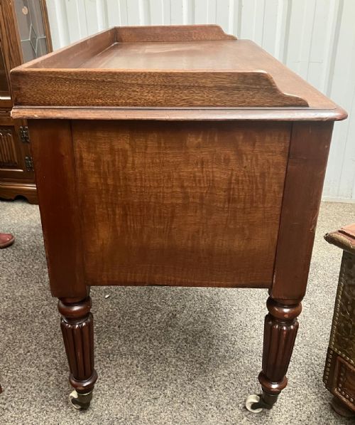 19C MAHOGANY WRITING TABLE BY FILMERS OF LONDON - ADDITIONAL PHOTO 1