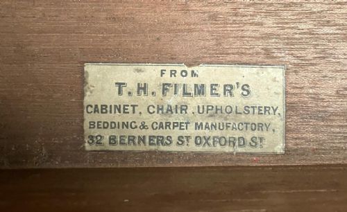 19C MAHOGANY WRITING TABLE BY FILMERS OF LONDON - ADDITIONAL PHOTO 4