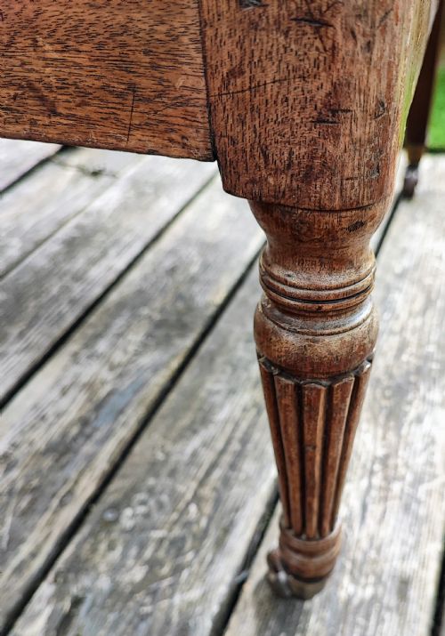 A REGENCY GILLOWS MAHOGANY BERGERE LIBRARY ARM CHAIR - ADDITIONAL PHOTO 2