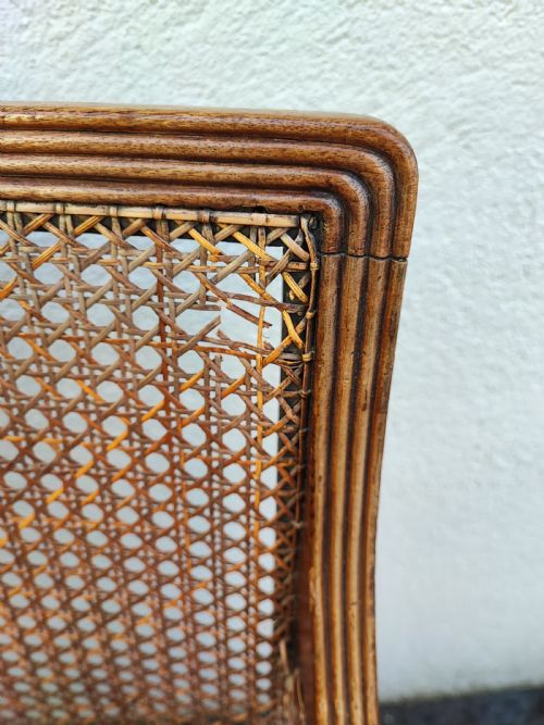 A REGENCY GILLOWS MAHOGANY BERGERE LIBRARY ARM CHAIR - ADDITIONAL PHOTO 8